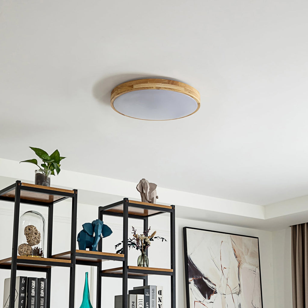 Smart LED-taklampe Innes tre hvit Ø39 cm bakside