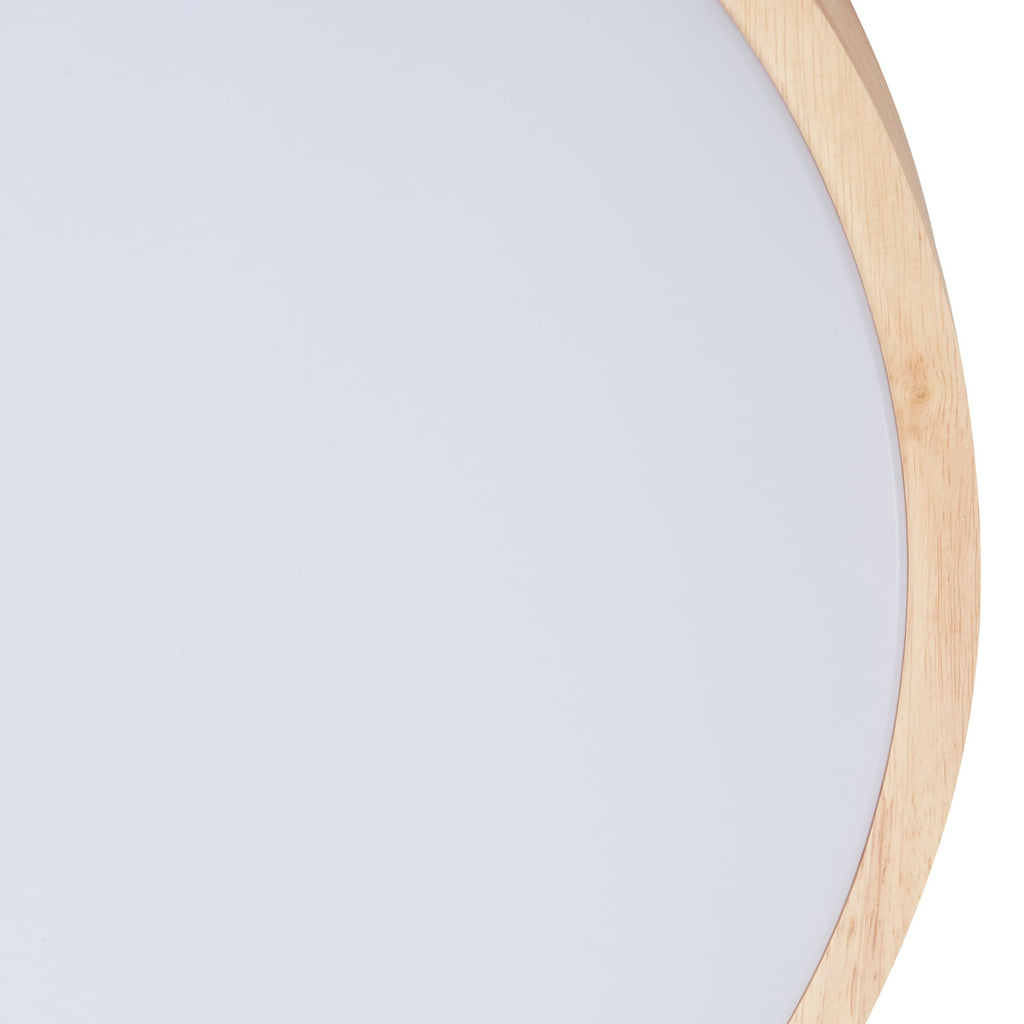 Smart LED-taklampe Innes tre/hvit Ø51 cm montert i stue