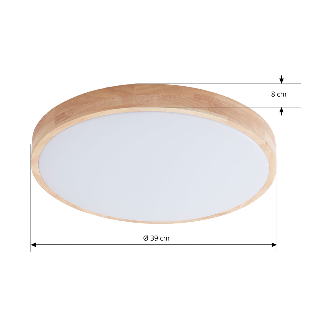 Smart LED-taklampe Innes tre hvit Ø39 cm nærbilde