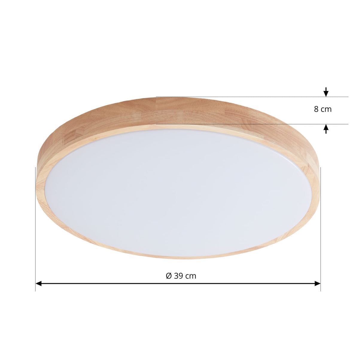 Smart LED-taklampe Innes tre hvit Ø39 cm nærbilde