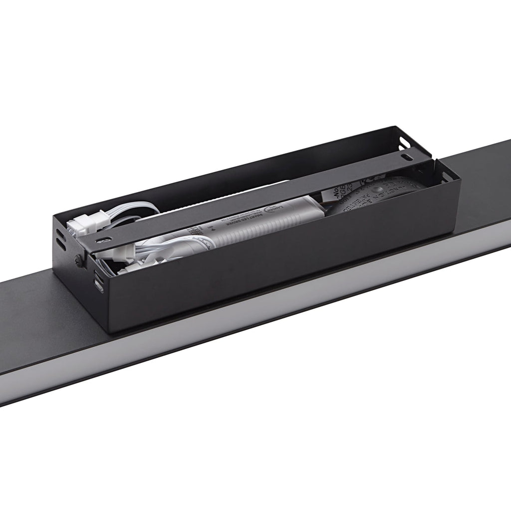 Smart LED-taklampe Leicy svart 100 cm RGB CCT dimbar - Lucande