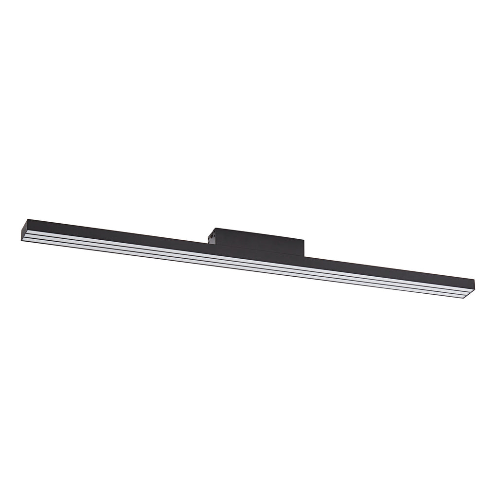 Smart LED-taklampe Leicy svart 100 cm RGB CCT dimbar montert i rom