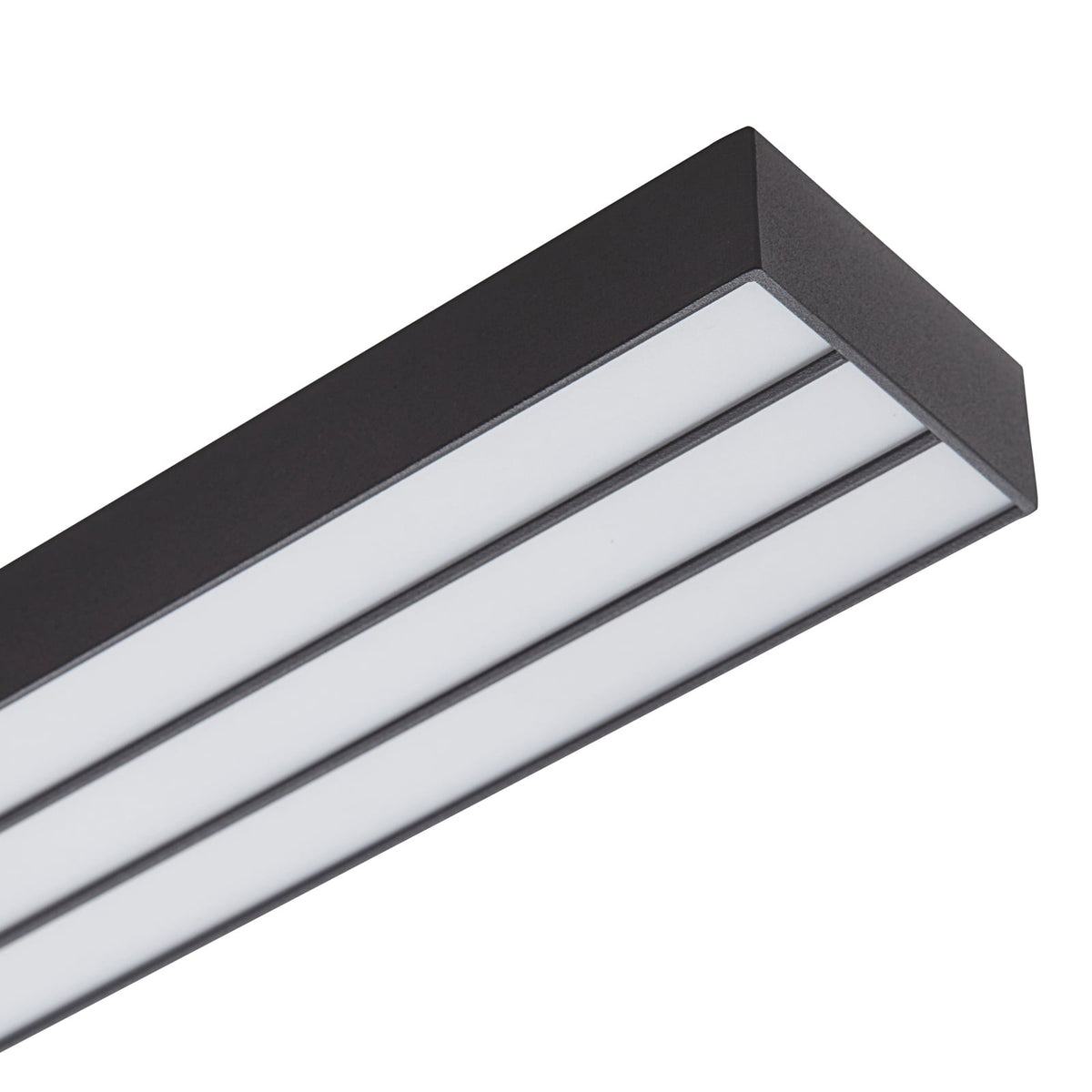 Smart LED-taklampe Leicy svart 100 cm RGB CCT dimbar fjernkontroll