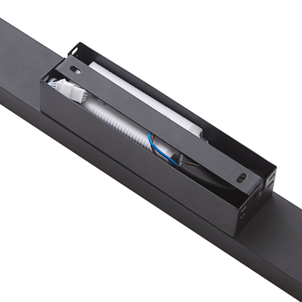 Smart LED-taklampe Leicy svart 100 cm RGB CCT dimbar lyseffekt
