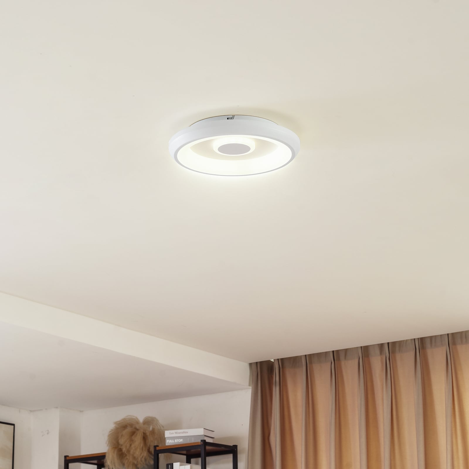 Smart LED-taklampe Lynden RGB dimbar hvit bakside