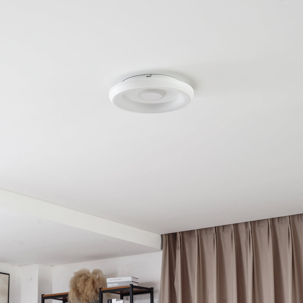 Smart LED-taklampe Lynden RGB dimbar hvit detalj av lampe