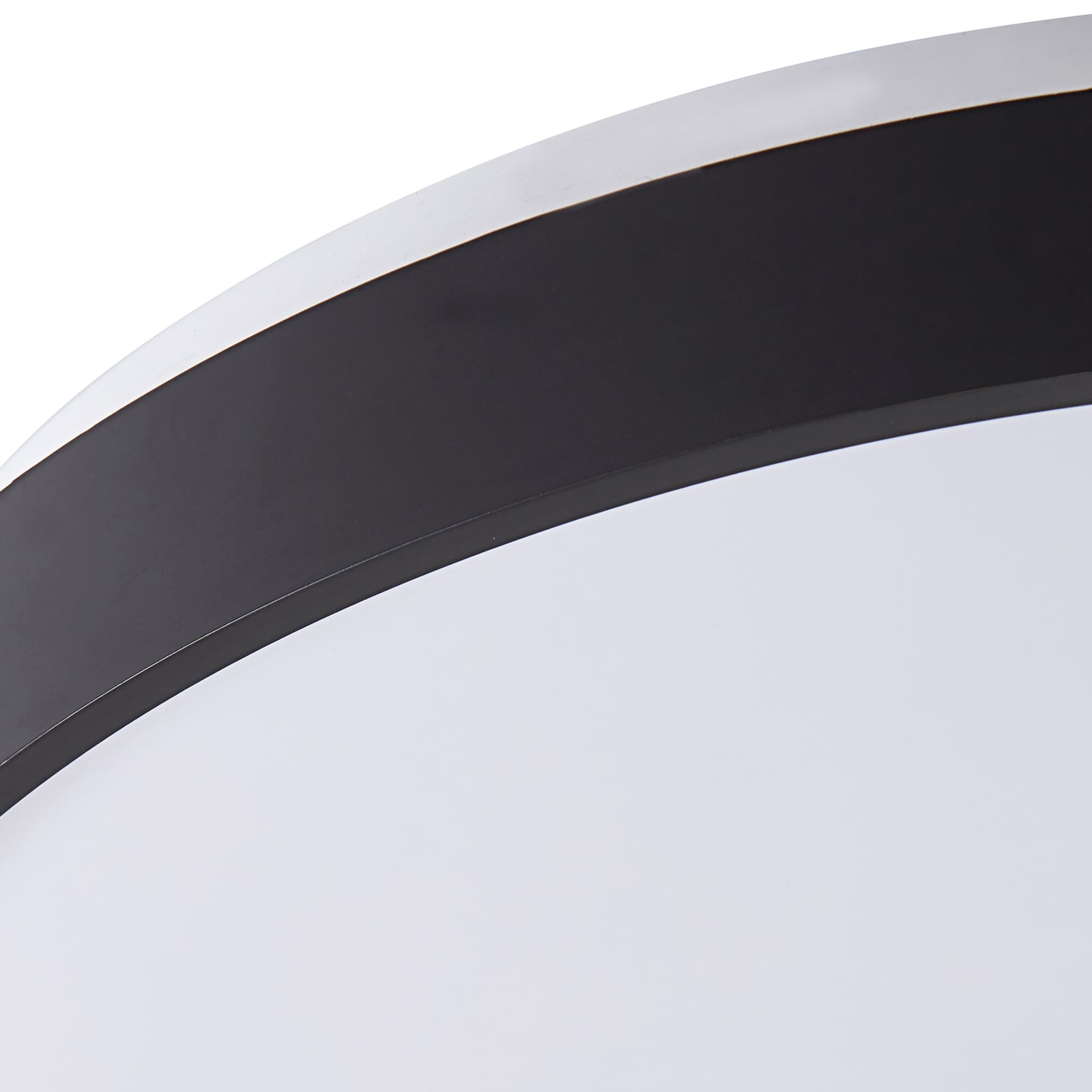 Smart LED-taklampe Mirren svart metall RGB CCT med fjernkontroll