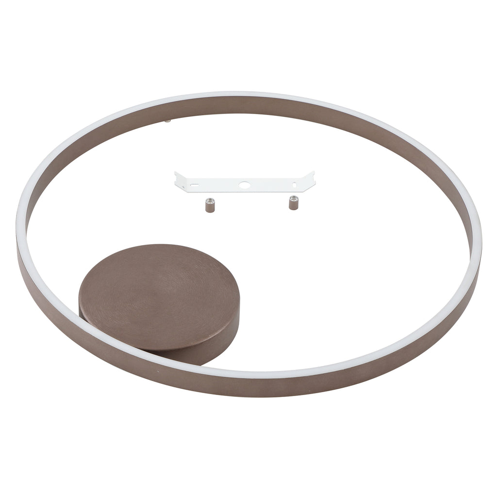 Smart LED-taklampe Moise kaffe CCT dimbar Ø60 cm aluminium