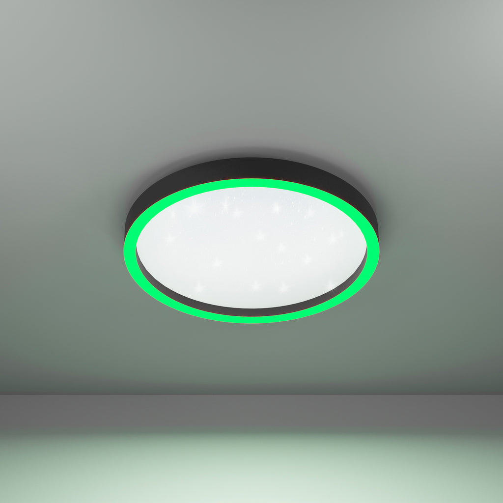 Smart LED-taklampe Montemorelos-Z lysstyrkejustering via app