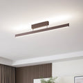 Smart LED-taklampe Mylosh CCT dimbar brun 110 cm forfra