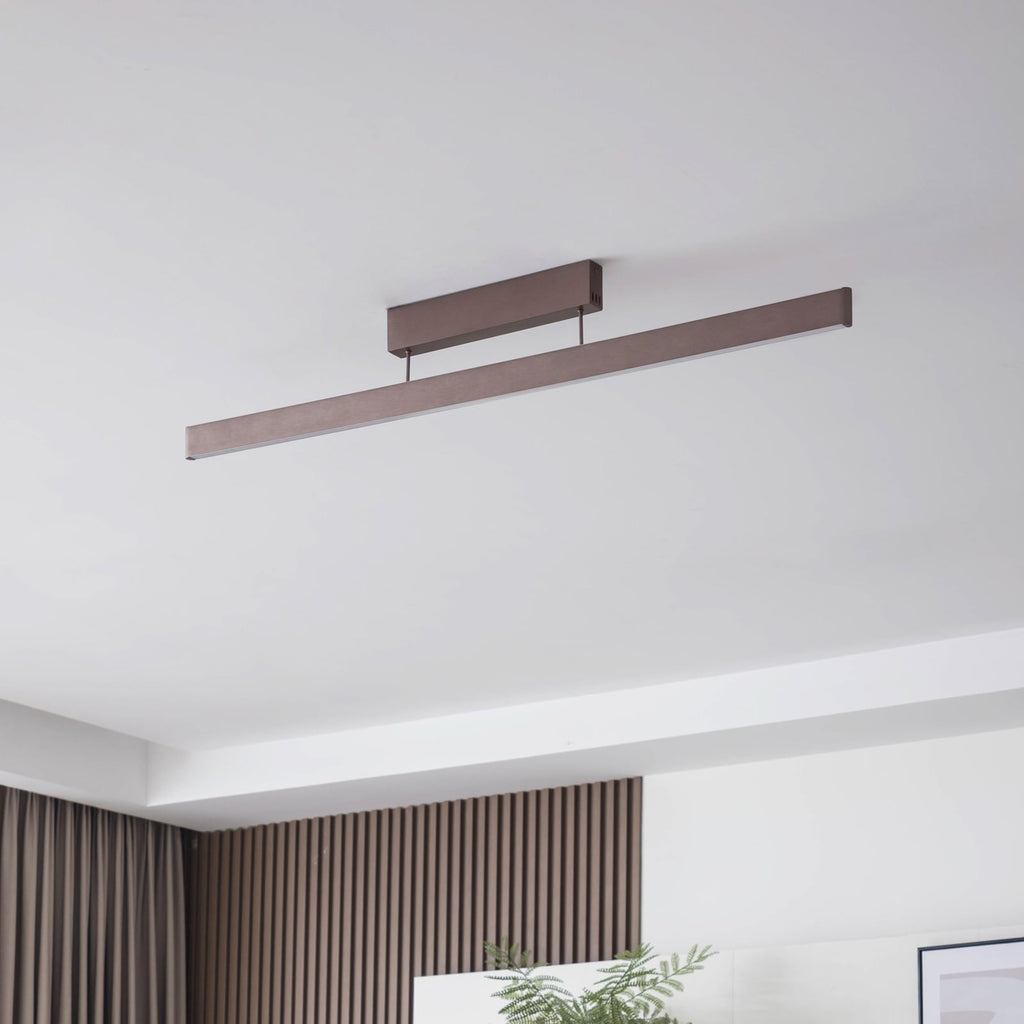 Smart LED-taklampe Mylosh CCT dimbar brun 110 cm bakside