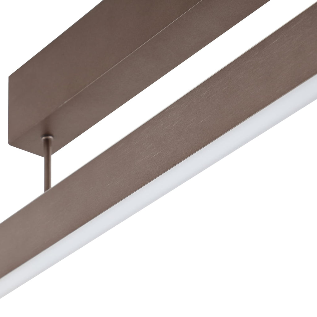 Smart LED-taklampe Mylosh CCT dimbar brun 110 cm med fjernkontroll