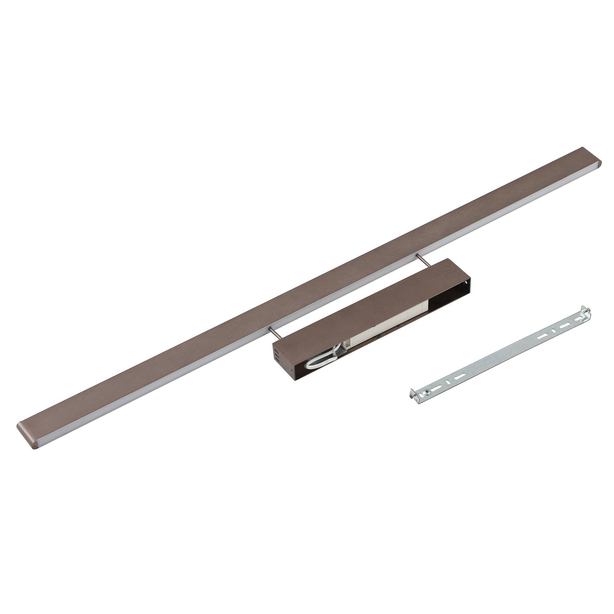 Smart LED-taklampe Mylosh CCT dimbar brun 110 cm monteringsdetalj