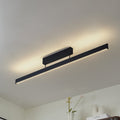 Smart LED-taklampe Mylosh svart 110 cm forfra