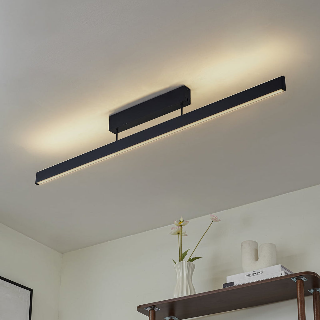 Smart LED-taklampe Mylosh svart 110 cm bakside