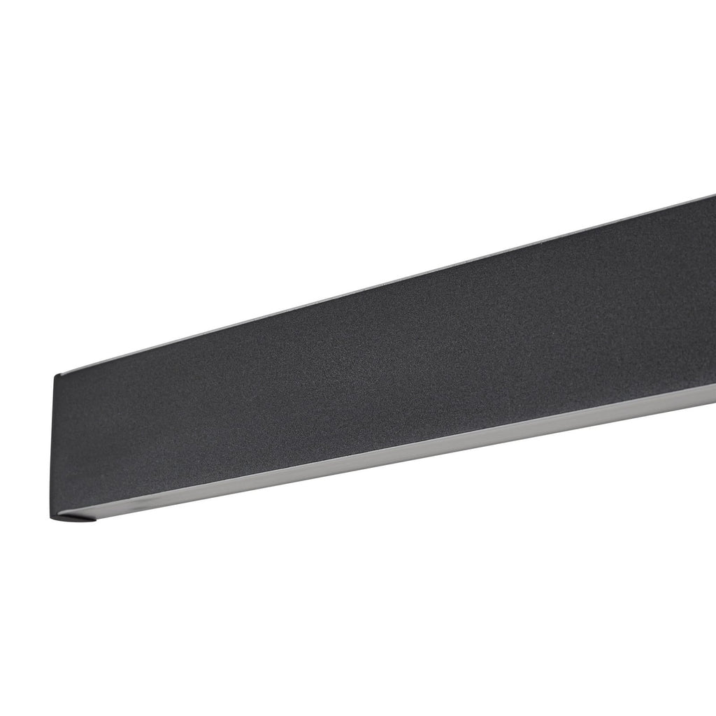 Smart LED-taklampe Mylosh svart 110 cm med fjernkontroll