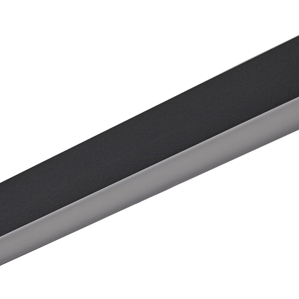 Smart LED-taklampe Mylosh svart 110 cm sideprofil
