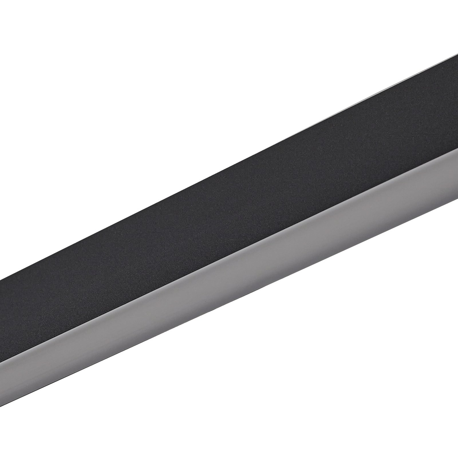 Smart LED-taklampe Mylosh svart 110 cm sideprofil