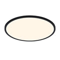 Smart LED-taklampe Oja CCT dimbar svart Ø60 cm forfra