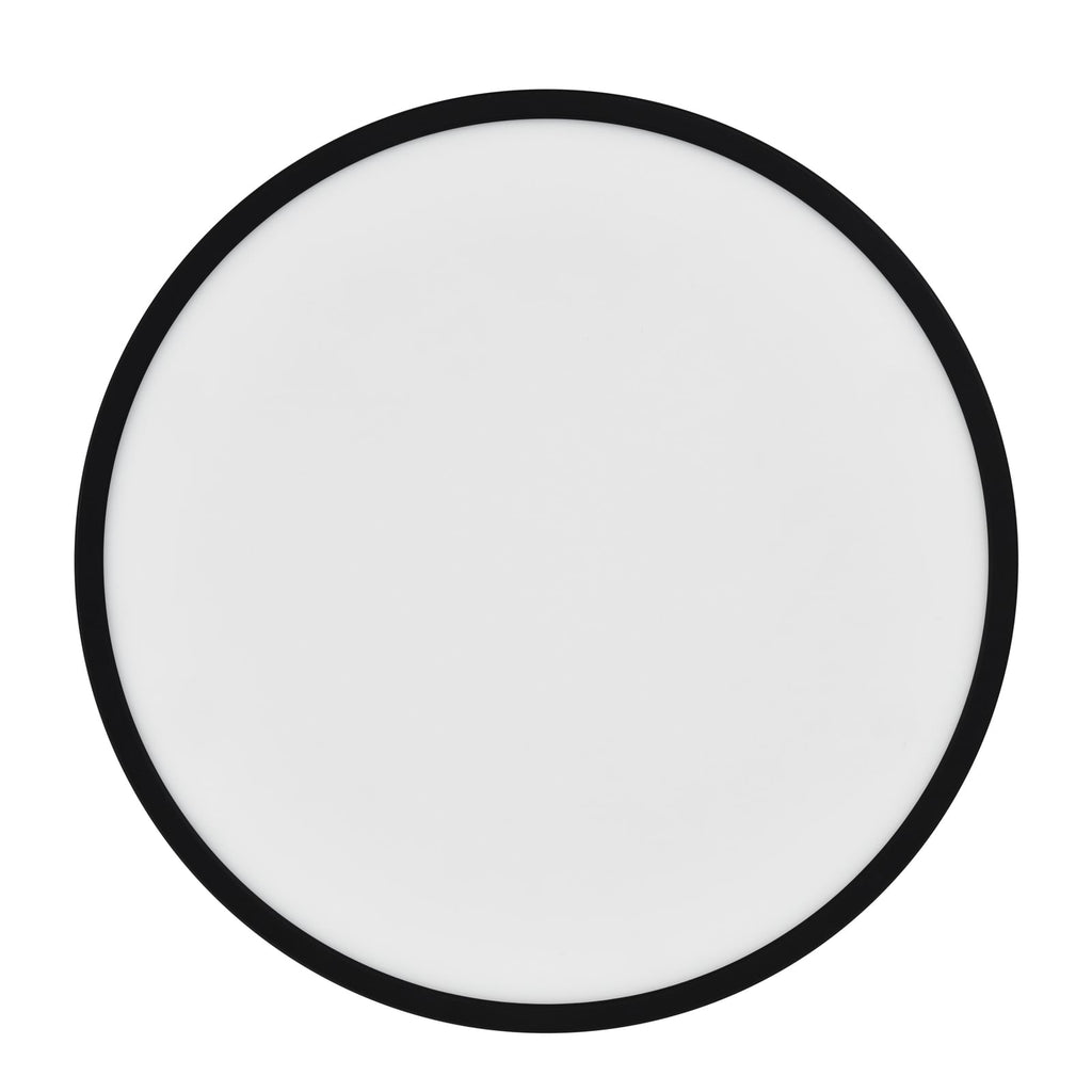 Smart LED-taklampe Oja CCT dimbar svart Ø60 cm nærbilde av lys