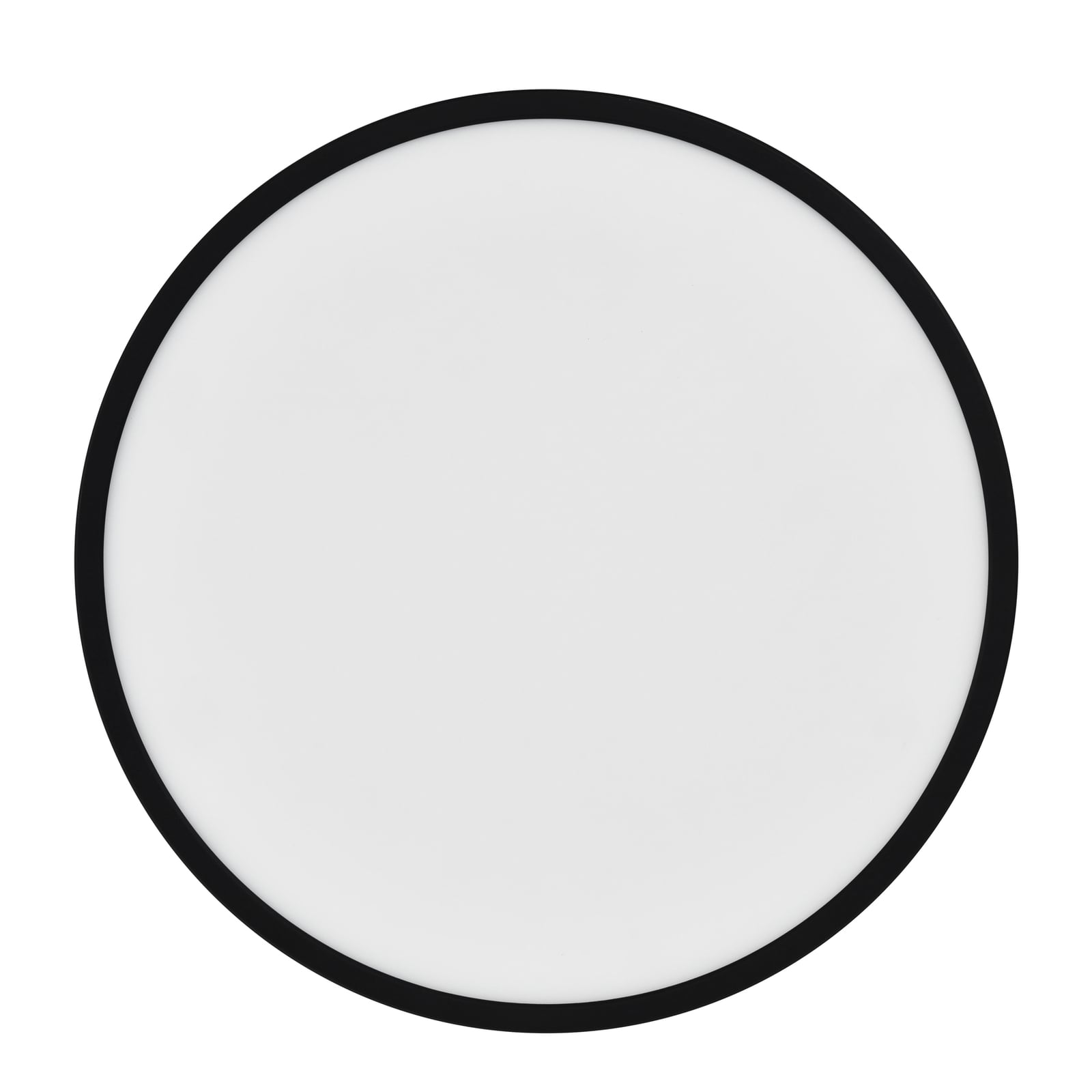 Smart LED-taklampe Oja CCT dimbar svart Ø60 cm nærbilde av lys