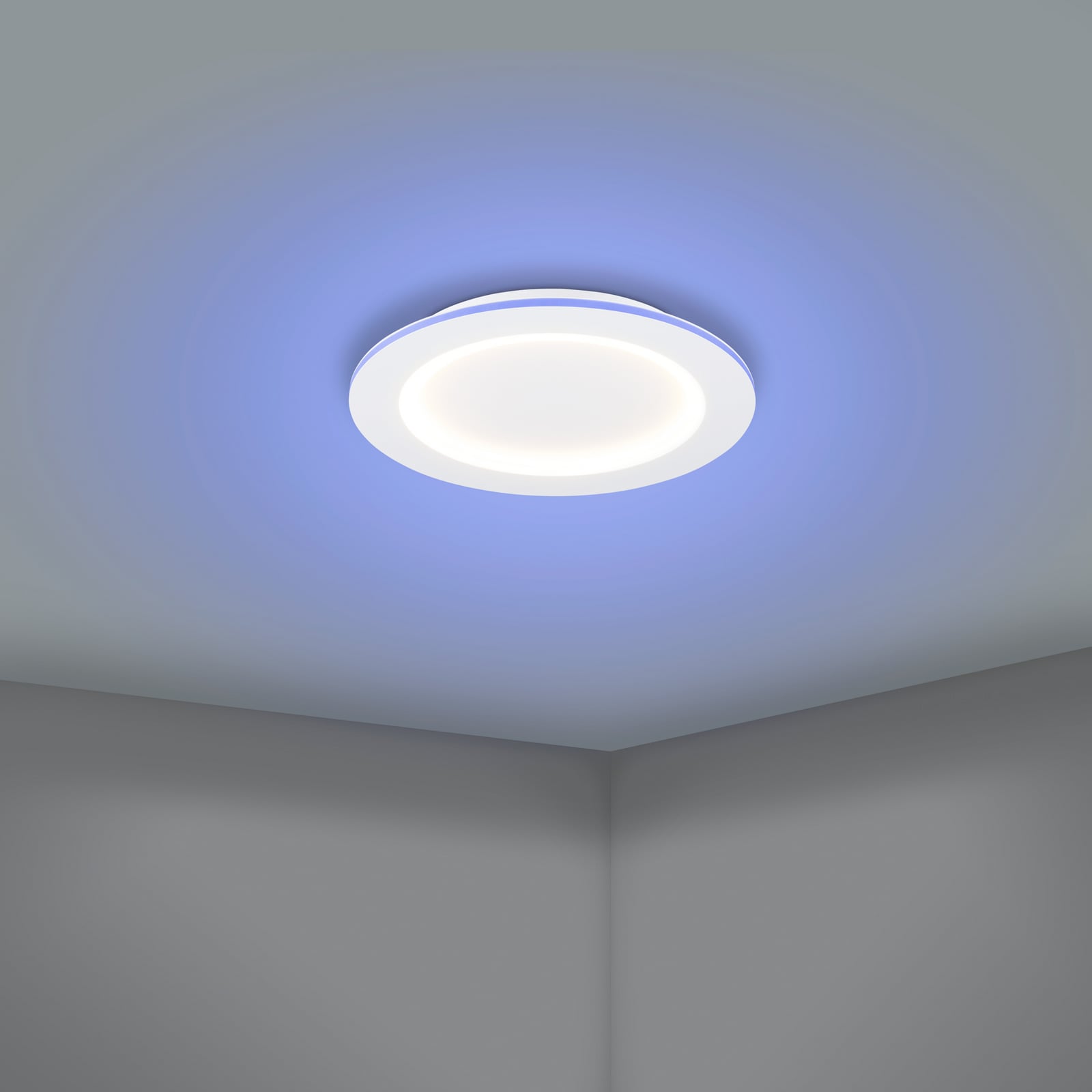 Smart LED-taklampe Padrogiano-Z nærbilde av LED-lys