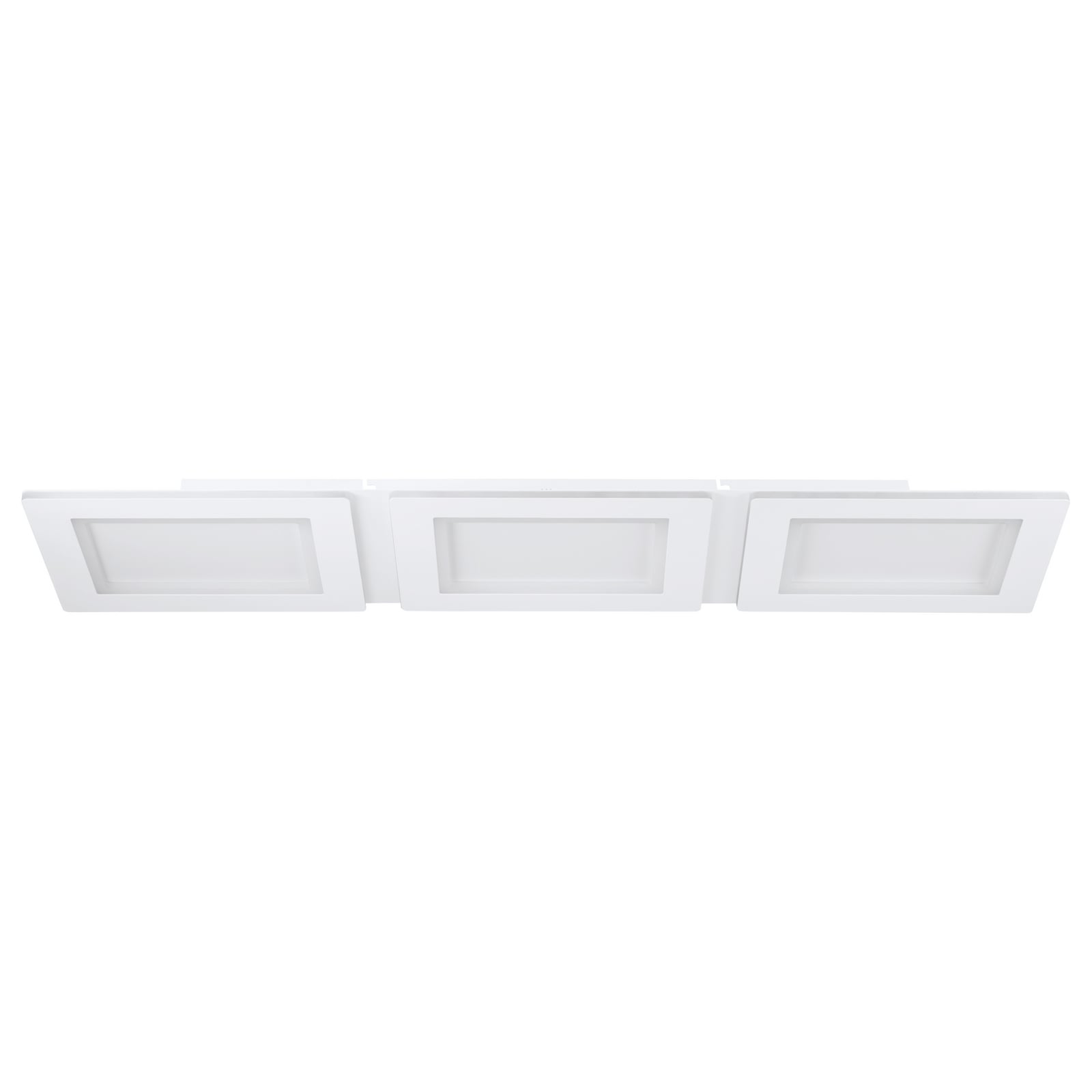 Smart LED-taklampe Padrogiano-Z 3-lys RGB CCT 120x30 cm montert i rom
