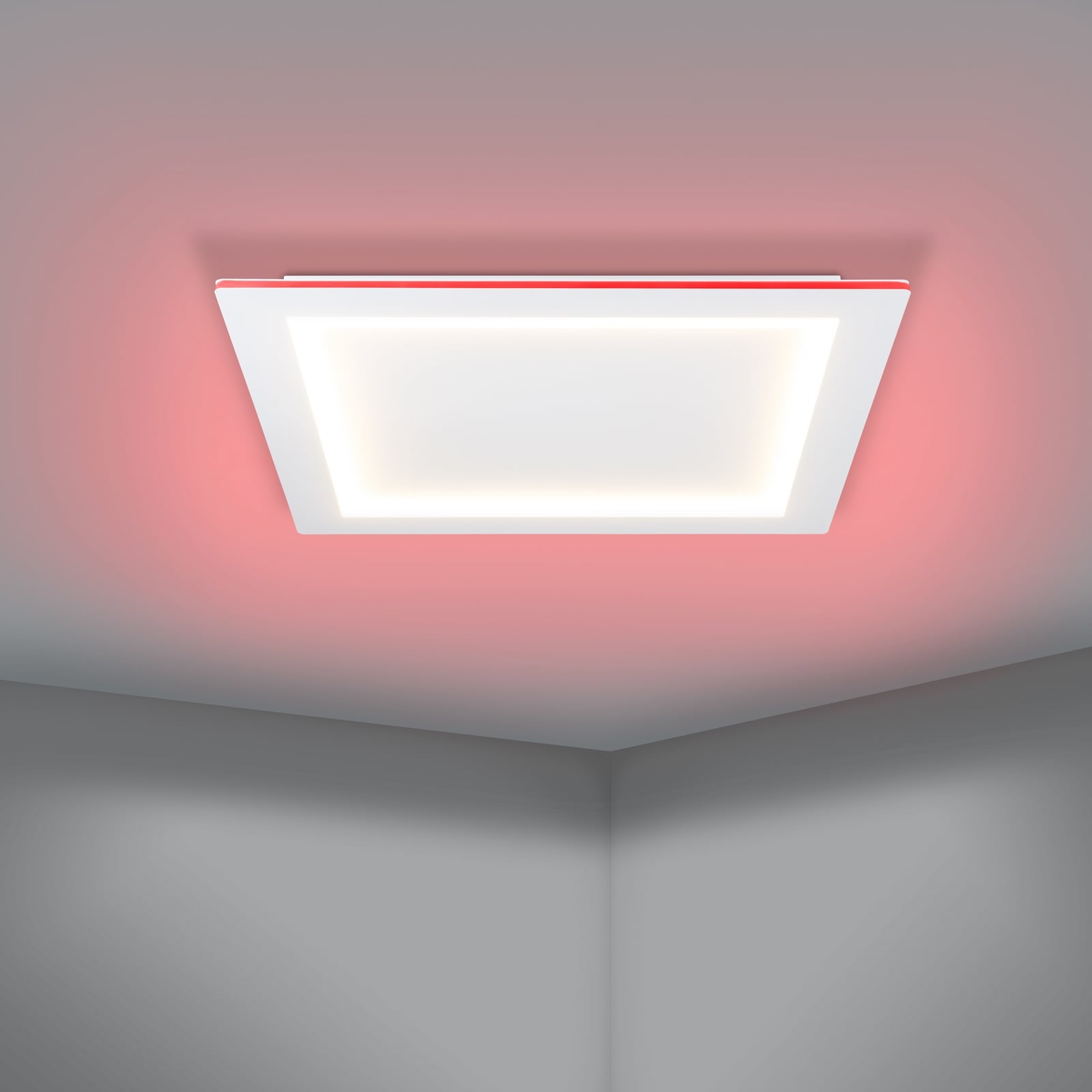Smart LED-taklampe Padrogiano-Z hvit RGB CCT 60x60 cm app-styring