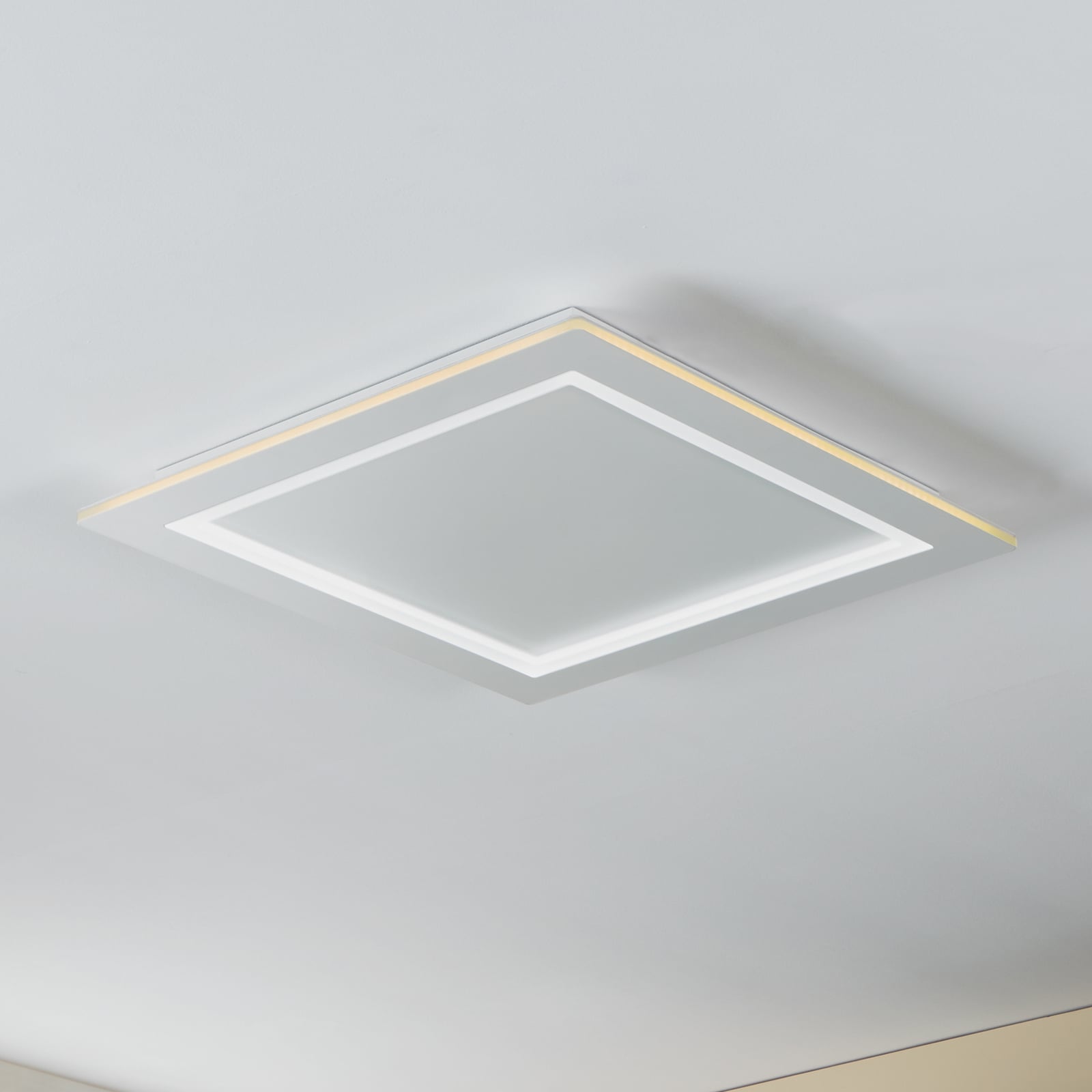 Smart LED-taklampe Padrogiano-Z hvit RGB CCT 60x60 cm forfra