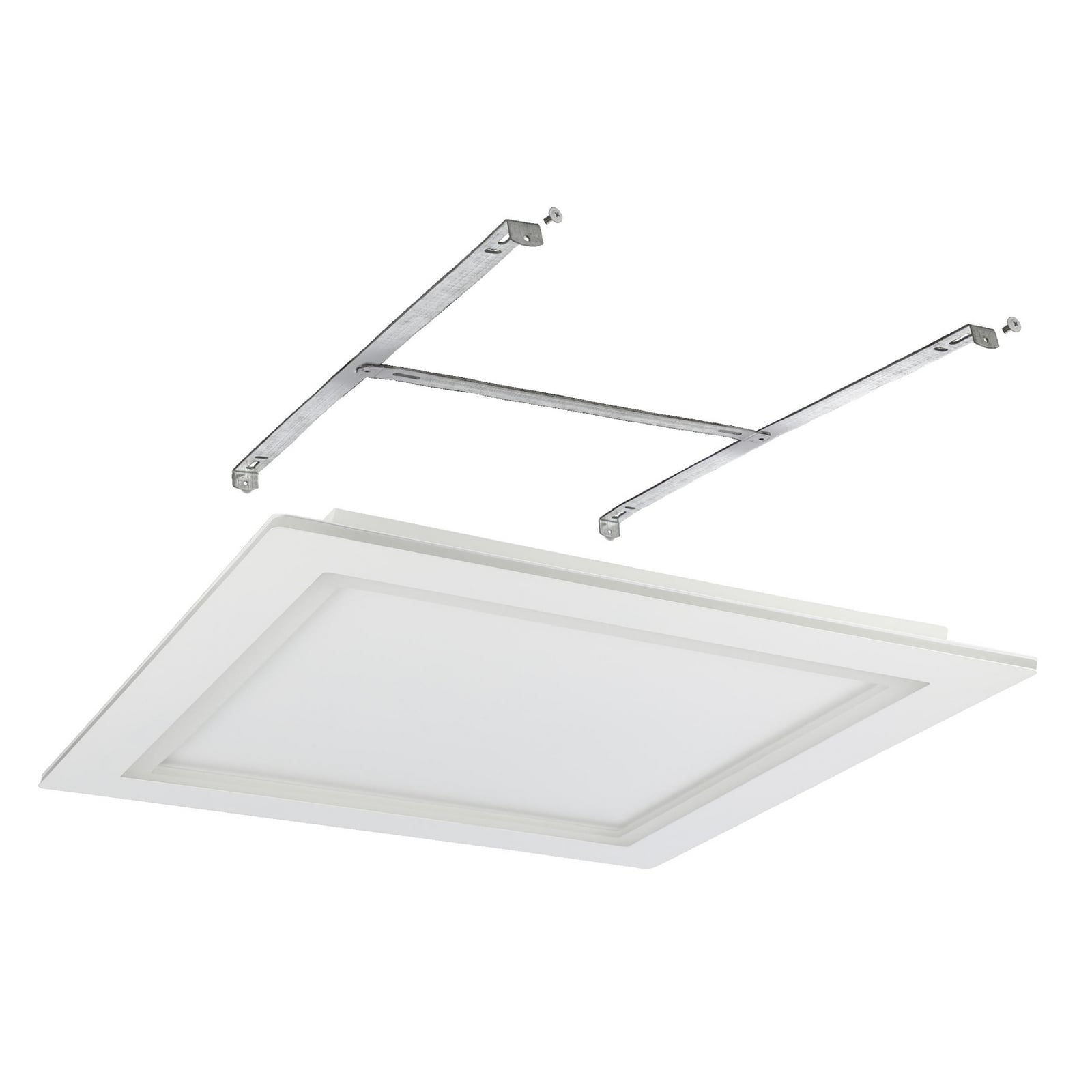 Smart LED-taklampe Padrogiano-Z hvit RGB CCT 60x60 cm lysdetalj