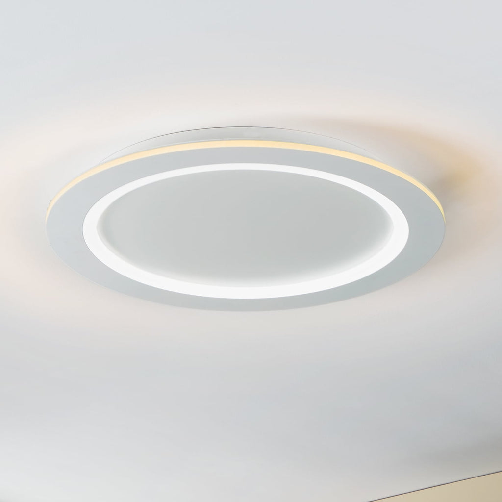 Smart LED-taklampe Padrogiano-Z RGB CCT dimbar Ø60 cm hvit forfra