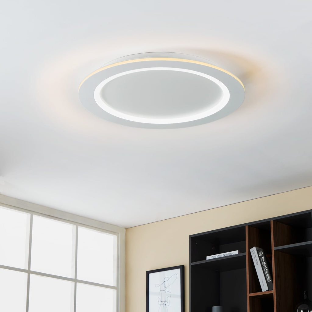 Smart LED-taklampe Padrogiano-Z RGB CCT dimbar Ø60 cm hvit bakside