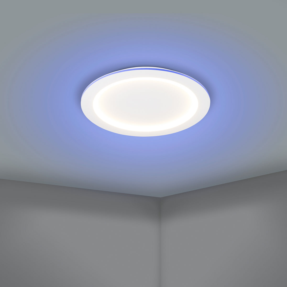 Smart LED-taklampe Padrogiano-Z RGB CCT dimbar Ø60 cm hvit appstyring