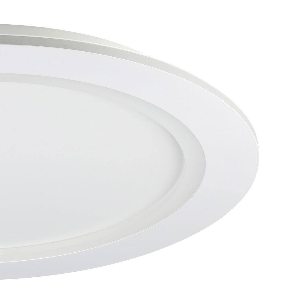 Smart LED-taklampe Padrogiano-Z RGB CCT dimbar Ø60 cm hvit stemmekontroll