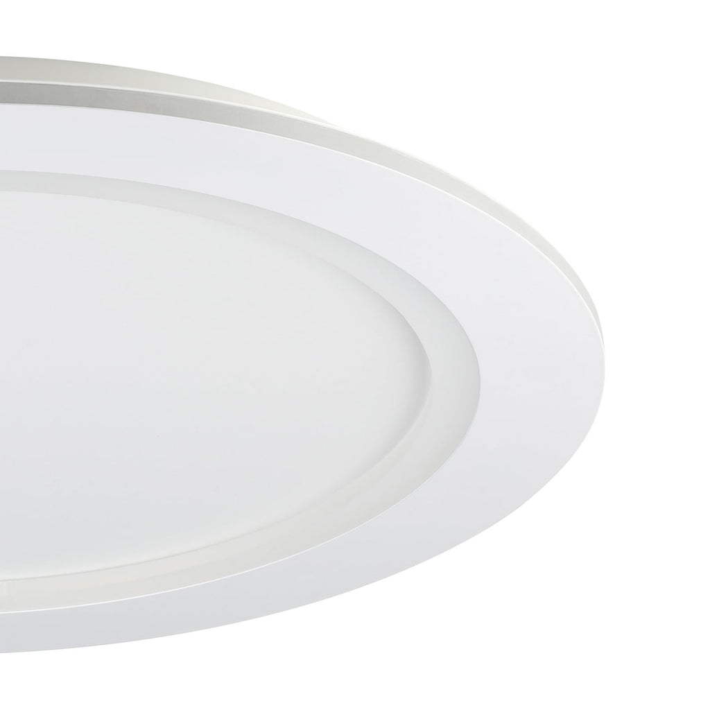 Smart LED-taklampe Padrogiano-Z RGB CCT dimbar Ø60 cm hvit stemmekontroll