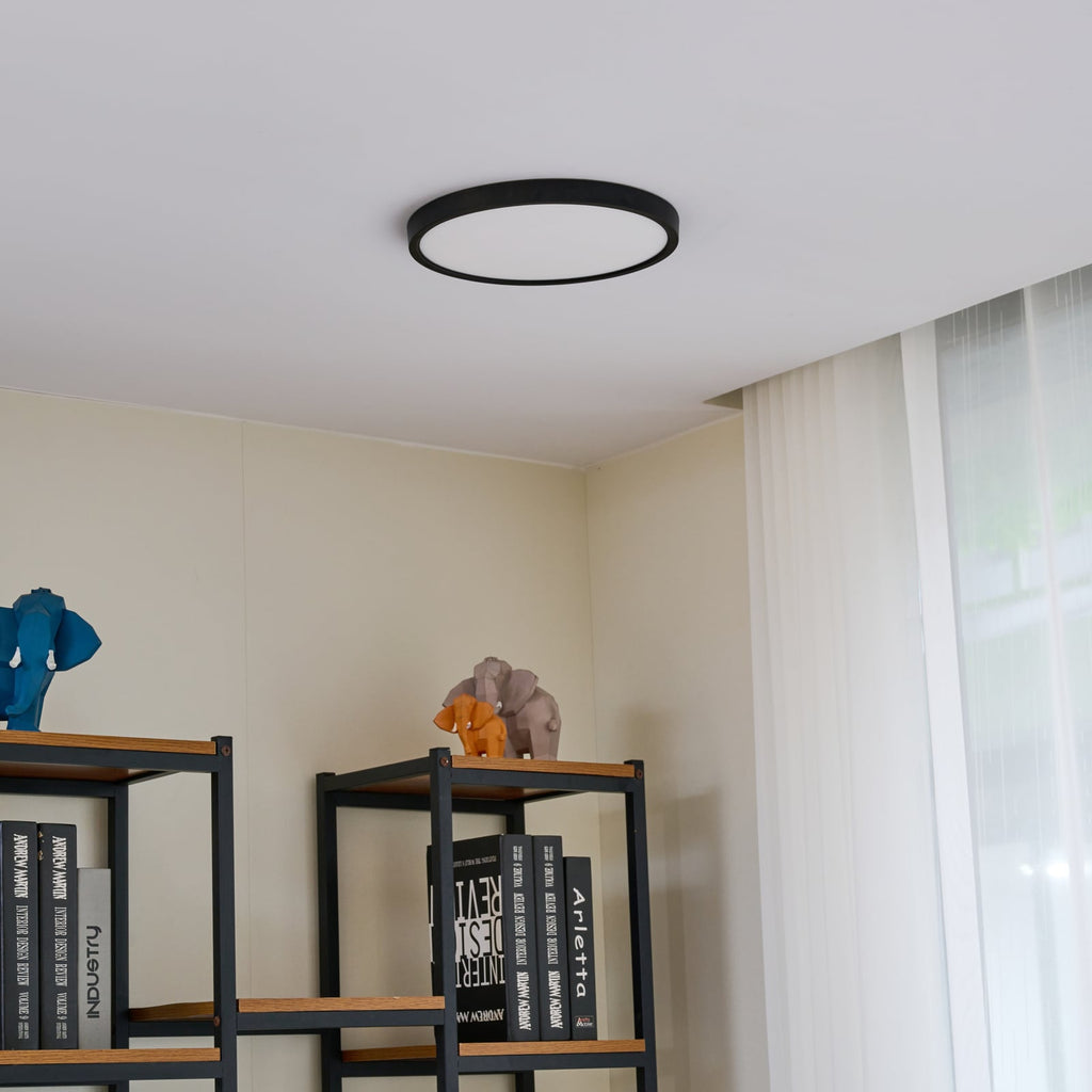 Smart LED-taklampe Pravin svart bakside