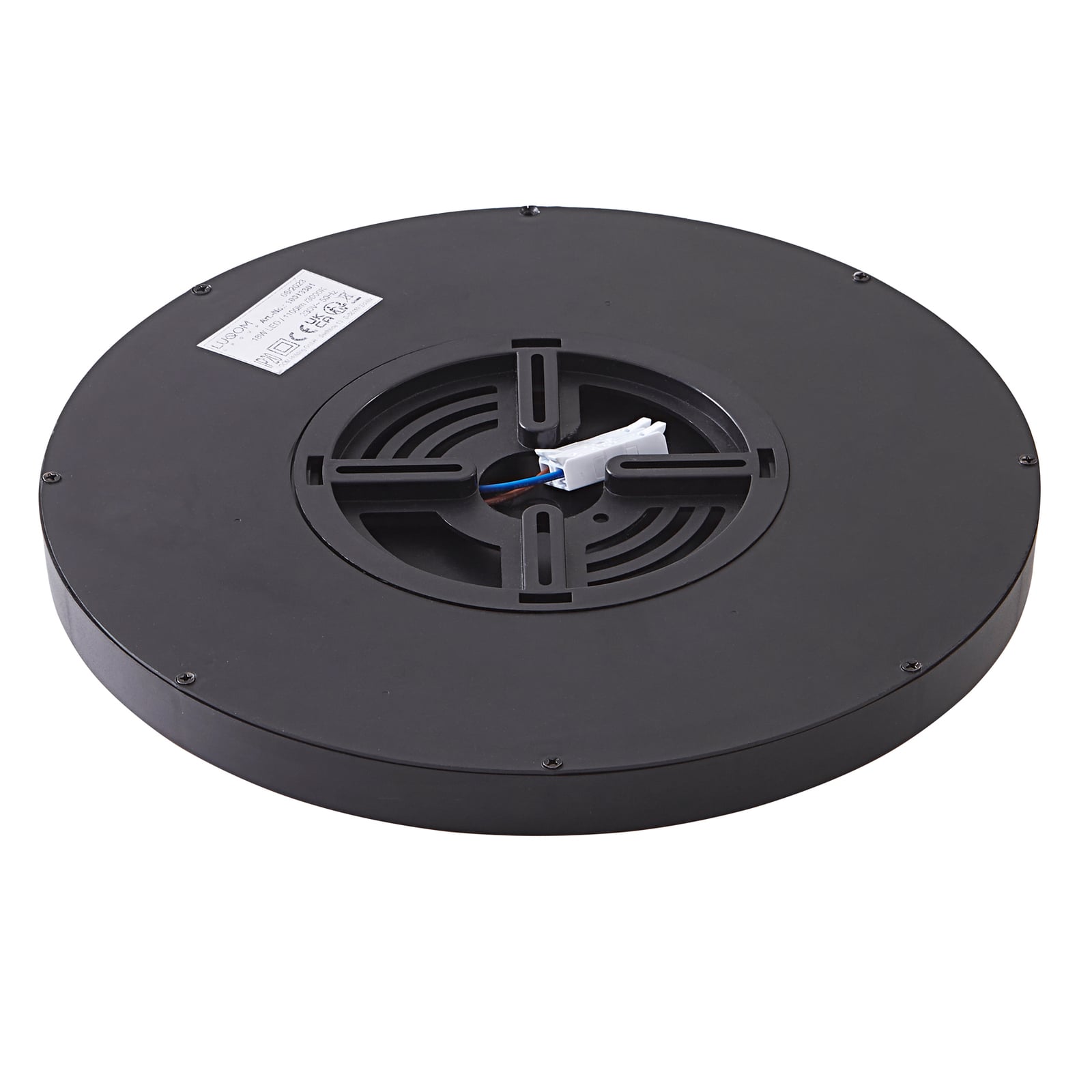 Smart LED-taklampe Pravin svart med appstyring