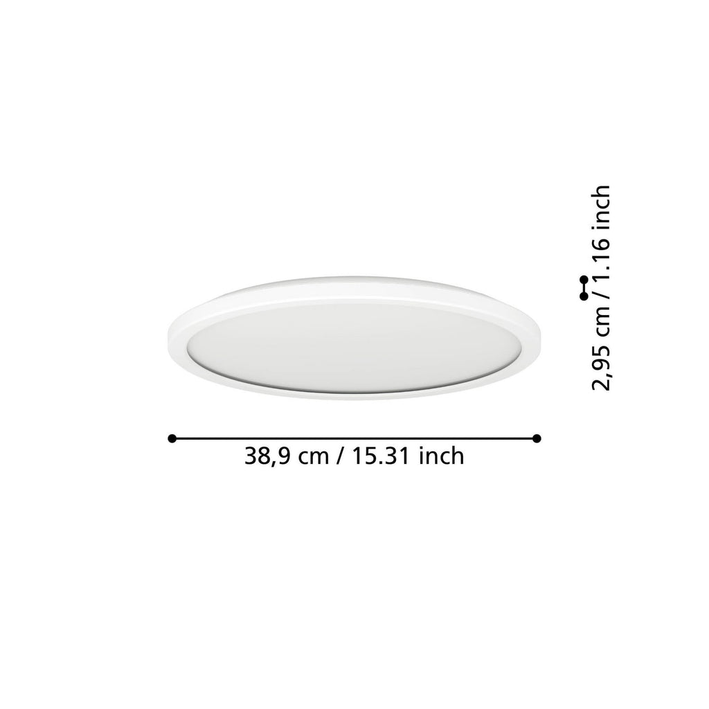 Smart LED taklampe Rovito-Z dimbar CCT RGB hvit detalj