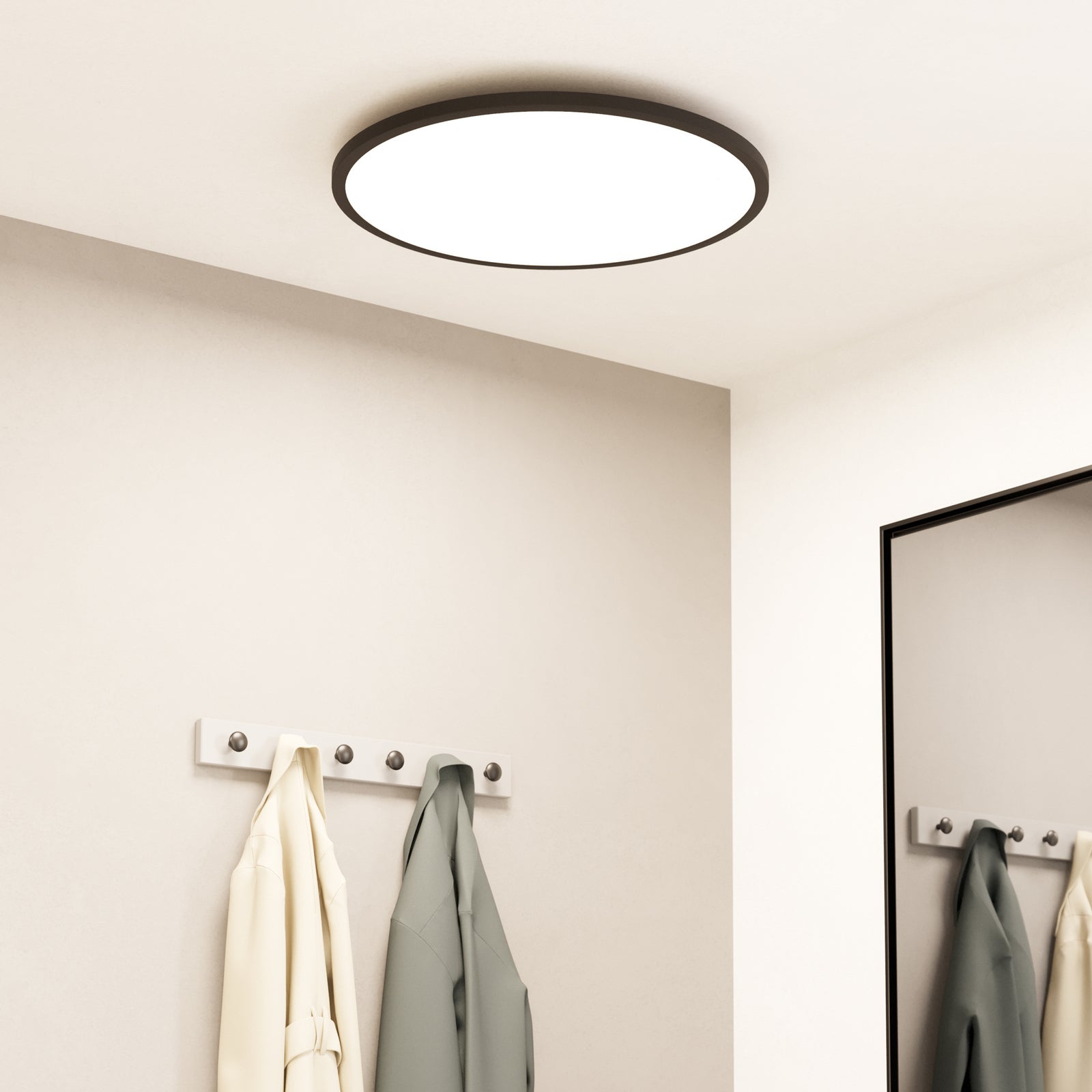 Smart LED-taklampe Sarsina-Z CCT dimbar svart bakside