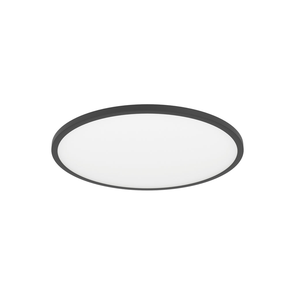 Smart LED-taklampe Sarsina-Z CCT dimbar svart nærbilde av lyskilde