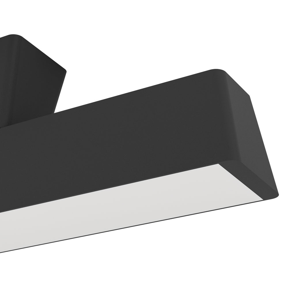 Smart LED-taklampe Simolaris-Z svart 47 cm nærbilde