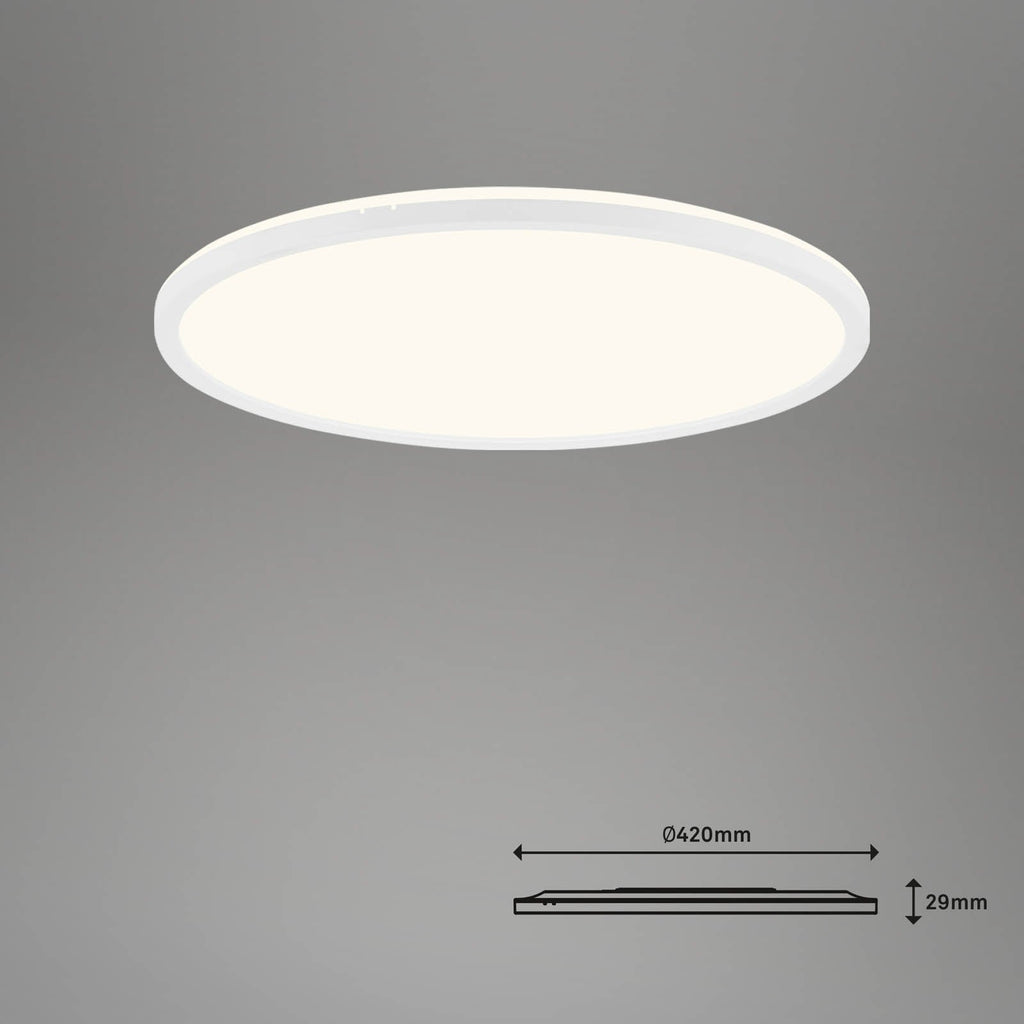 Smart LED-taklampe Slim S dimbar CCT hvit Ø45 cm montert
