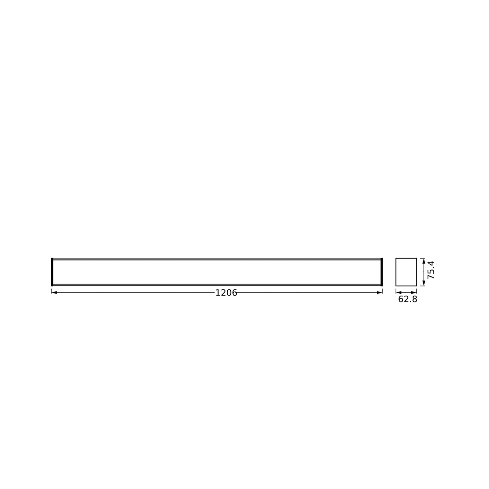 Montert Smart LED-taklampe SUN@Home Workspace CCT dimbar i rom