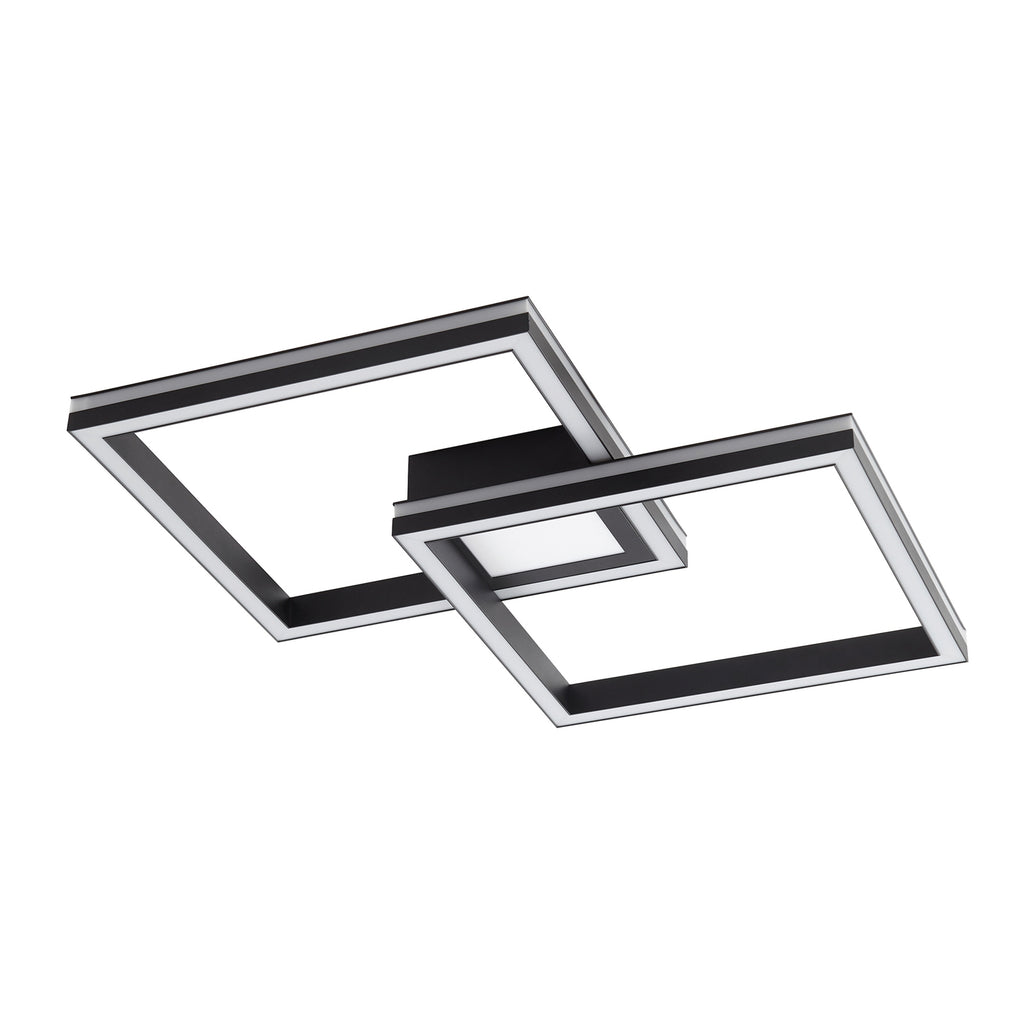 Smart LED-taklampe Tjado dimbar RGB CCT 85x57 cm svart detalj