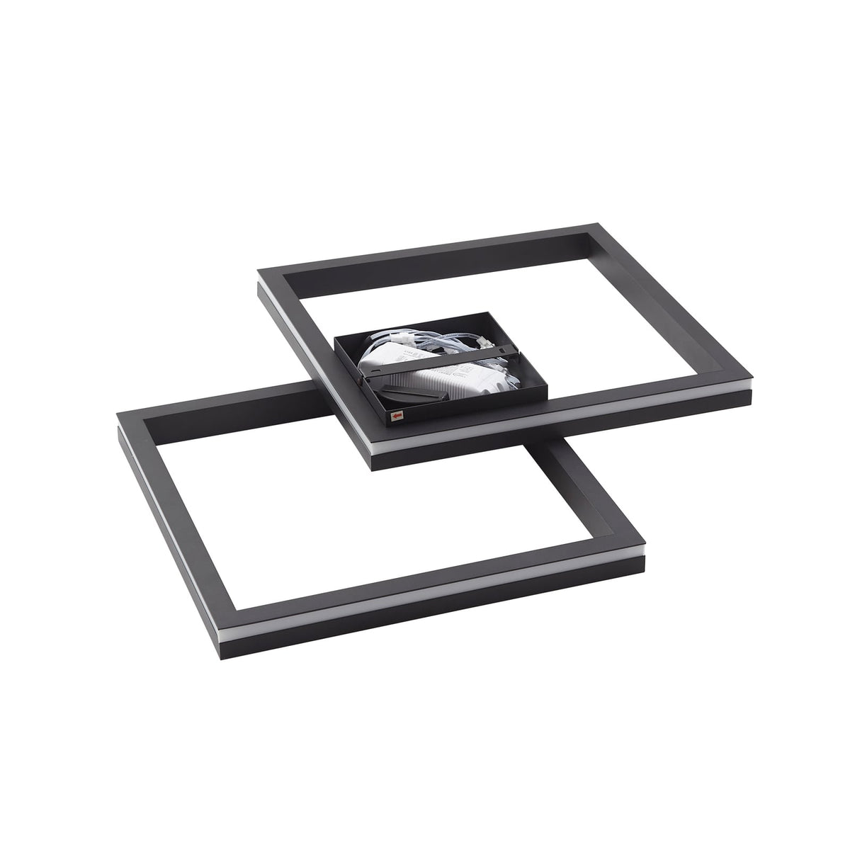 Smart LED-taklampe Tjado dimbar RGB CCT 85x57 cm svart side
