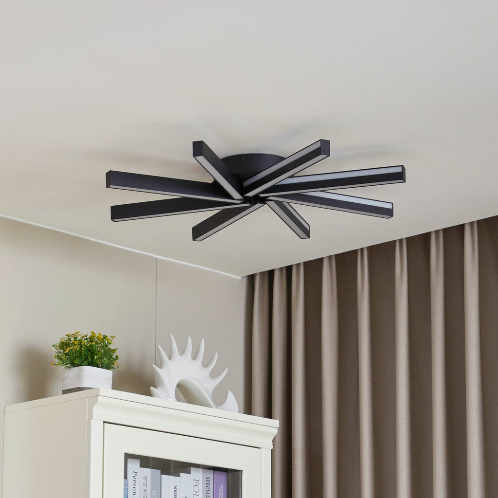 Smart LED-taklampe Tjado svart bakside