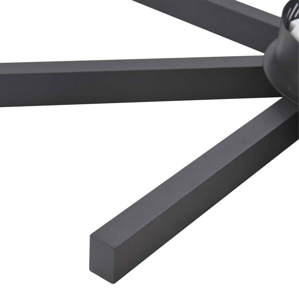 Smart LED-taklampe Tjado svart fjernkontroll