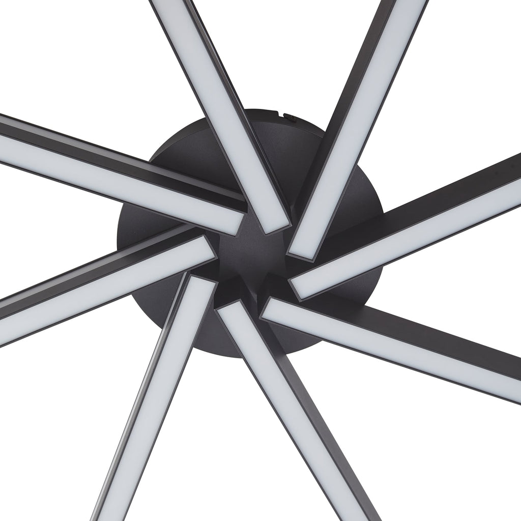 Smart LED-taklampe Tjado svart nærbilde