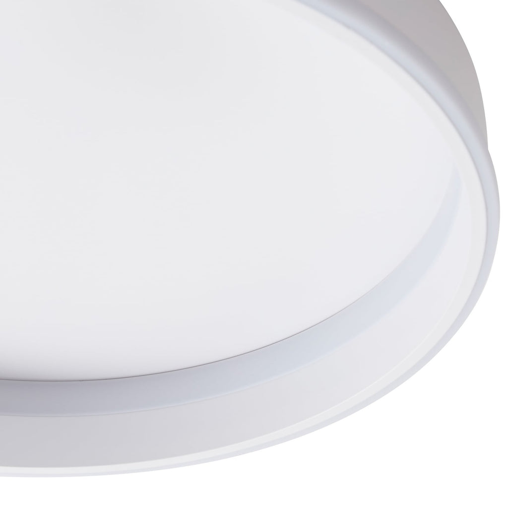 Nærbilde av Smart LED-taklampe Yasmen hvit metall Ø40 cm