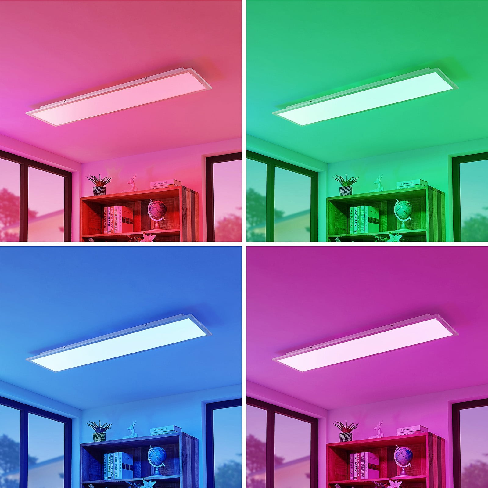 Smart LED-takpanel Kjetil detalj av aluminium og plast materiale